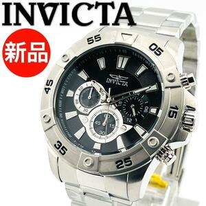 AA39 インビクタ プロダイバー 22786 メンズ高級腕時計 シルバー 黒文字盤 クロノグラフ Invicta Pro Diver【新品未使用★送料無料】