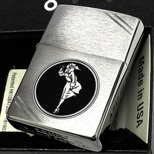 ZIPPO ライター オールドデザイン Windy ウィンディ ガール ジッポ シンプル かわいい シルバー レトロ レディース