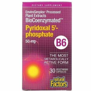 ナチュラルファクターズ　バイオコエンザイメイティッド　ビタミンB6　ピリドキサール5'-リン酸　50mg　30粒