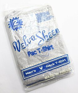 Velva Sheen (ベルバシーン) 2PAC V-Neck T-Shirts / 2パック VネックTシャツ 未使用品 ヘザーグレー + ブラック size M