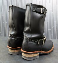 Red Wing (レッドウィング) #2268 Engineer Boots / スチールトゥ エンジニアブーツ 2009年USA製 美品 ブラッククローム size 5D_画像4