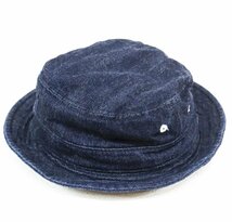 THE FLATHEAD (フラットヘッド) DENIM BUCKET HAT / 10ozデニム バケットハット FN-HH001 美品 ブルー size 3_画像3