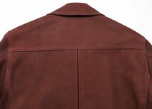 cushman (クッシュマン) HORSE NUBUCK SPORTS JACKET / ホースヌバック スポーツジャケット 美品 ワイン size M / ライダースジャケット_画像7