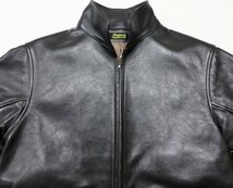Dapper's (ダッパーズ) 30's Style Leather Sports Jacket / レザースポーツジャケット Lot 1516 未使用品 ブラック size 40 / ピータース_画像5
