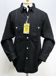 Freewheelers (フリーホイーラーズ) HAMMERSMITH / ハマースミス フランネルワークシャツ #2133005 未使用品 JET BLACK size 17