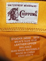 Chippewa (チペワ) #24948 / 10inch Moc Toe Back Zip Boots / ウォータープルーフ バックジップブーツ 美品 size 6.5M_画像10