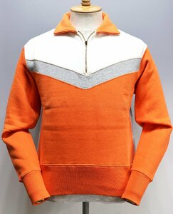 cushman (クッシュマン) HALF ZIP SWEAT / ハーフジップスウェット オレンジ size S