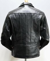 Dapper's (ダッパーズ) 30's Style Leather Sports Jacket / レザースポーツジャケット Lot 1516 未使用品 ブラック size 40 / ピータース_画像3