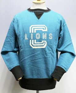 Freewheelers (フリーホイーラーズ) アスレチック スウェットシャツ “LIONS” #2234003 美品 SAX × SOOT BLACK size 42 / ライオンズ