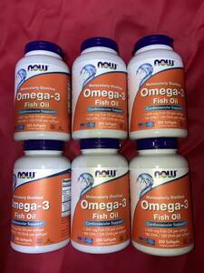  anonymity delivery! shipping compensation equipped! free shipping! pursuit possibility! time limit is 2026 year on and after. long thing! NOW company DHA EPA Omega 3 1000mg 200 soft gel ×6