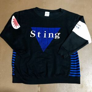 希少 80sヴィンテージ 英国製 sting ツアー スウェット バンド 当時物 モスキートヘッド usa製 90s 袖プリント tシャツ