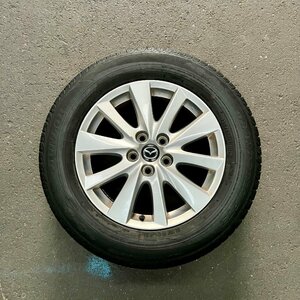 タイヤ付き純正ホイール1本　CX-5　KE2FW　17×7J　+50　114.3　5穴　225/65R17　2019年製　3ミリ