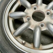 タイヤ付き社外ホイール4本セット　RSワタナベ エイトスポーク　ガンメタ　14×5J　+45　114.3　4穴　165/55R14　2019年製　5ミリ_画像9