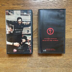 Marilyn Manson 「DEAD TO THE WORLD」「GOD IS IN THE T.V.」 VHS2本セット