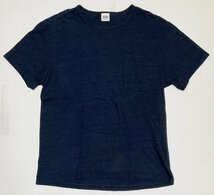 128A THE FABRIC Tシャツ インディゴ 半袖 トップス【中古】_画像1