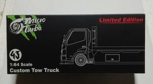 即決・送料無料 ！ Micro Turbo PEAKO ピーコ 1/64 積載車 キャリアカー monster ENERGY Custom Flatbed Tow Truck 新品・未使用品