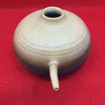 【未使用】虫明焼 水差し 茶道具 茶器 陶器 伝統工芸品 インテリア 和風 （E1078）_画像4