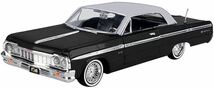 MOTOR MAX 1/24 シボレー インパラ ハードトップ 1964 ブラック ローライダー Chevrolet Impala Lowrider ミニカー_画像2