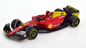 ブラーゴ 1/43 フェラーリ F1-75 #16 シャルル・ルクレール イタリアGP 2022 Bburago FERRARI MONZA ミニカー