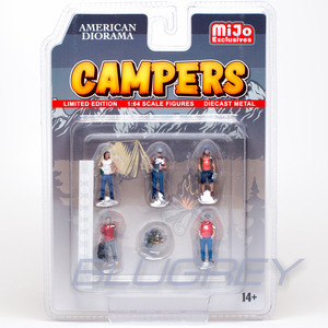 アメリカン ジオラマ 1/64 フィギア キャンパー セット American Diorama Figure Campers Mijo限定