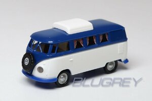 ブレキナ 1/87 フォルクスワーゲン T1b キャンパー ブルー/ホワイト スライディングルーフ 1960 BREKINA VW T1b Camper HOスケール