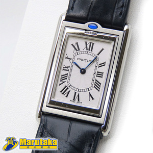 Бесплатная доставка Cartier Tank Busculland LM Paris Limited Back Square Complete Service уже 2390 Ручной сбитой с ручным магазином 23K268-2