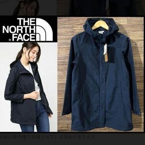 新品タグ付 レディース Mサイズ ノースフェイス コンパクトコート NPW21734 THE NORTH FACE COMPACT COAT モッズコート ネイビー 撥水 軽量