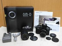 中古 OLYMPUS OM-D E-M10MarkII M.ZUIKO DIGITAL 40-150mm 1:4-5.6 14-42mm 1:3.5-5.6 ミラーレス一眼 ボディ レンズ セット_画像1