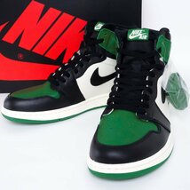 【ほぼ未使用/1円】ナイキ NIKE AIR JORDAN 1 RETRO HIGH OG エアジョーダン1 レトロ ハイ オージー 555088 302 US10.5 28.5m スニーカー_画像1