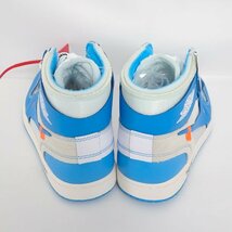 【ほぼ未使用品/1円】ナイキ NIKE Off-White AIR JORDAN 1 RETRO HIGH NRG エアジョーダン1 AQ0818 148 POWDER BLUE US11 29cm スニーカー_画像4