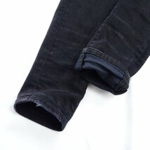 【1円】アミリ AMIRI ブラック デニム パンツ スキニージーンズ クラッシュ ダメージ加工 パッチワーク 28サイズ W70cm ストレッチ_画像7