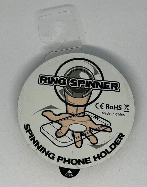 【未開封】スマホ 携帯用リングスピナー ホルダー貼り付けて回転RING SPINNER SPINNING PHONE HOLDER
