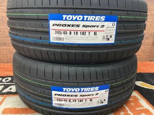 ◆在庫あり! 即納 2本Set 245/45R19 245/45-19 TOYOプロクセススポーツ2 タイヤ交換 レクサスLS テスラ モデルS フォレスター エルグランド