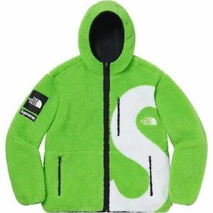 未使用 タグ付き Mサイズ Supreme The North Face S Logo Hooded Fleece Jacket Lime シュプリーム ノースフェイス フリースジャケット