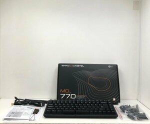 MISTEL メカニカルキーボード MD770-CUSPDBBB1 左右分離型 青軸 231018SK240988