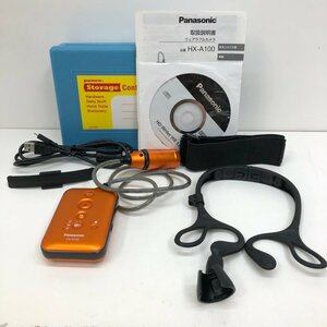 【ジャンク品】Panasonic パナソニック　ウェアラブルカメラ　HX-A100　アームバンドケース欠品　231019SK180100