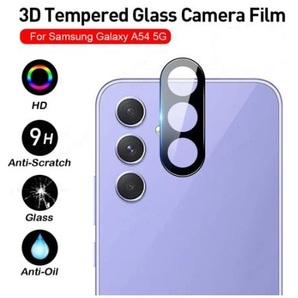 Galaxy A54 5G SC-53D SCG21 カメラレンズ ガラス 3D 保護 ギャラクシー a54 カメラ保護フィルム 薄型 強化ガラス 耐衝撃 ブラック