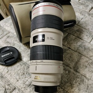 NK09c4 Canon EF70-200mm キヤノン 1:2.8 usm 白レンズ　ジャンク