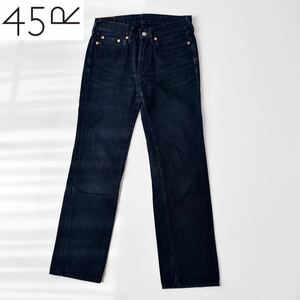 45R 45R вышивка. . дверь Denim брюки 26 S соответствует темный индиго 5 карман распорка Denim брюки молния fly 45rpm umii908