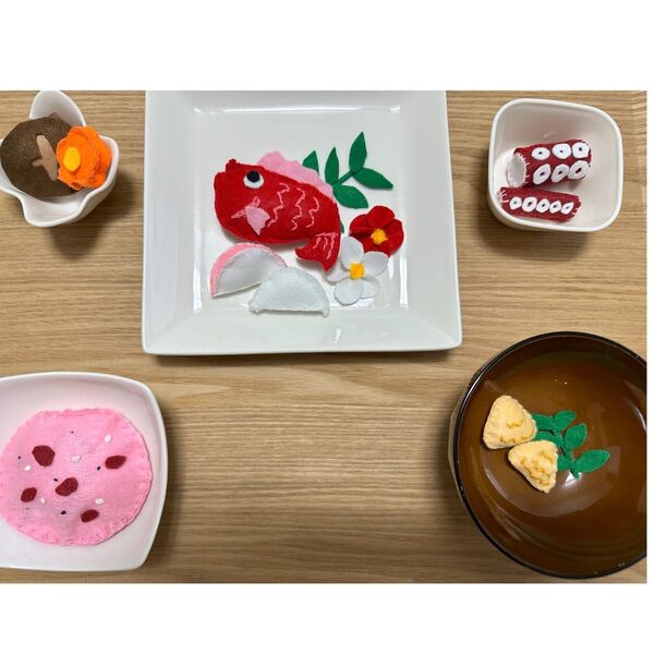 お食い初め フェルト おままごと