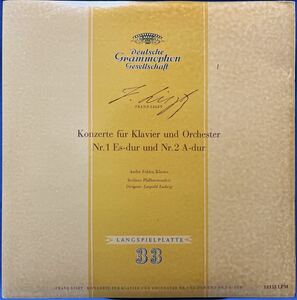 アンドール・フォルデス(pf), ベルリン・フィルハーモニー管弦楽団 / リスト : ピアノ協奏曲第1番 独 DGG 18133 LPM MONO フラット盤