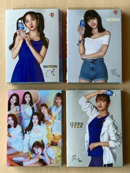 メモ紙　TWICE トゥワイス(ジョンヨン+ナヨン+モモ) & OH MY GIRLの折り畳み式4段メモ帳　4冊セット