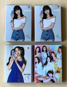 メモ紙　トゥワイス TWICE(モモ2冊+ナヨン1冊) & オーマイガール OH MY GIRL1冊の折りたたみ式4段メモ帳　4冊セット