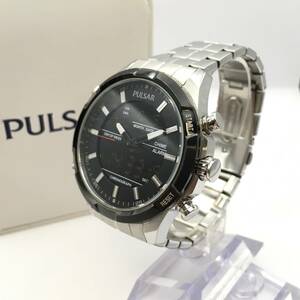 ◯A7-114 PULSAR/パルサー デジアナ文字盤 2針 メンズ クォーツ 腕時計 Z201-X004 付属品あり 稼働品