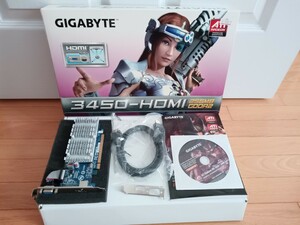 ☆送料無料☆ジャンク☆GIGABYTE GV-RX345256HI グラフィックスカード グラフィックボード ATI Radeon HD 3450 GPU ギガバイト