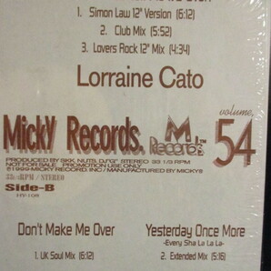 VA ： Micky Record Vol.54 12'' (( Lorraine Cato / Sybil / Jam Tronik / 落札5点で送料当方負担の画像2