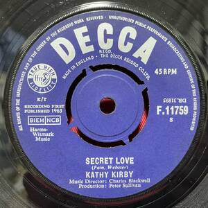 ◆UKorg7”s!◆KATHY KIRBY◆SECRET LOVE◆