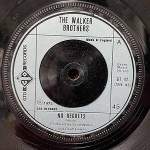 ◆UKorg7”s!◆THE WALKER BROTHERS◆NO REGRETS◆