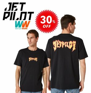 ジェットパイロット JETPILOT セール 30%オフ Tシャツ 送料無料 レイザー SS Tシャツ ブラック/イエロー L W22609