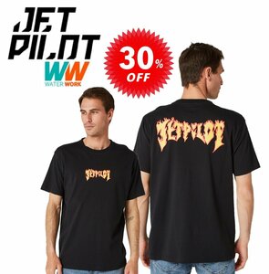 ジェットパイロット JETPILOT セール 30%オフ Tシャツ 送料無料 レイザー SS Tシャツ ブラック/イエロー 2XL W22609